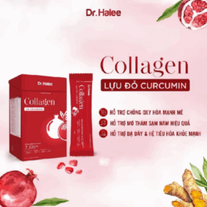 Nước Uống Collagen Lựu Đỏ Curcumin Dr Halee