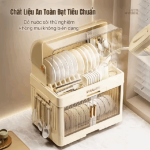 Tủ Đựng Bát Đĩa Nhiều Tầng