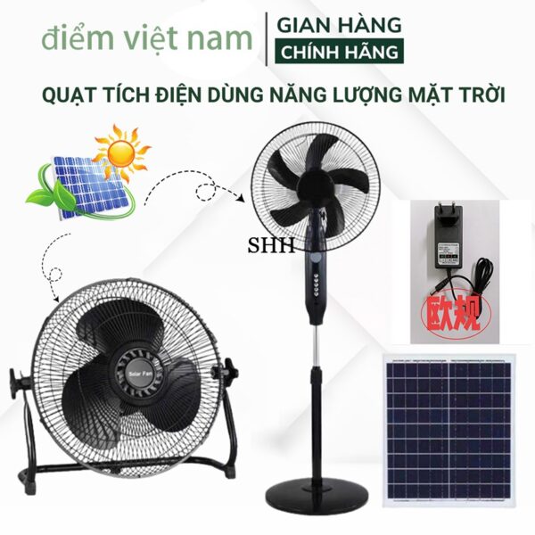Quạt điện Năng lượng Mặt Trời